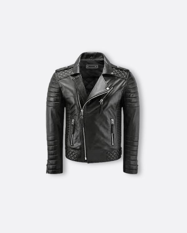 Mens Original Leather Jacket Spring Autumn New Men Diamond Design Stand Collar Zipper Male Casual Fashion of SH Bangladesh